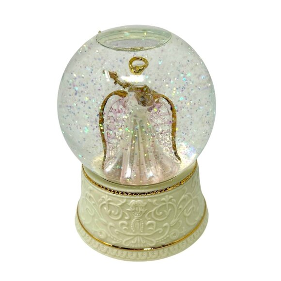 Lighted Angel With Violin Musical Snow Globe By San Francisco Music Box Company - Picture 2 of 11